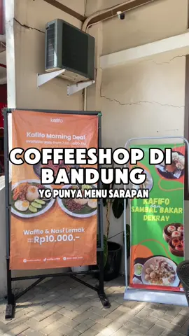 Coffeeshop di tengah kota bandung yg sekarang punya menu sarapan yg enak dan tempatnya yg luas banget bikin betah😍✨ #kofifo #waffle #coffee #sarapan #bandung 