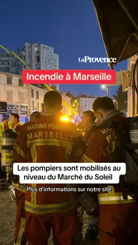 🚨 Un incendie s’est déclaré durant la nuit du 10 septembre au niveau du Marché du Soleil à Marseille  #feu #pompiers #incendie #marseille #actu 