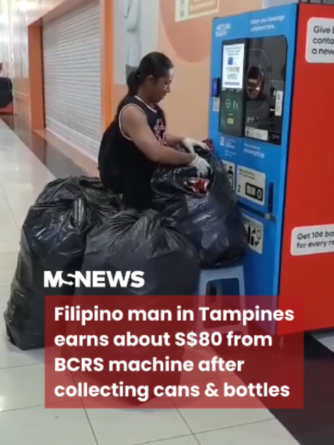 Wise and environmentally friendly too. Salute! 🫡♻️ Video courtesy of @johnsaudio on TikTok #msnews #tampines