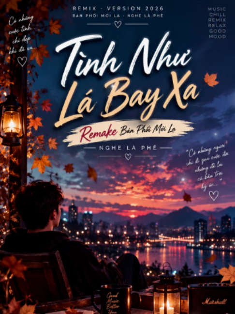 Tình Như Lá Bay Xa 🍂 | Remake Bản Phối Mới Lạ 2026 – Nghe Là Phê, Càng Nghe Càng Nhớ Có những cuộc tình giống như một chiếc lá. Khi còn ở trên cành, ta cứ nghĩ nó sẽ ở đó thật lâu. Đến một ngày gió đổi chiều, chiếc lá rời đi, mới nhận ra có những thứ một khi đã xa thì dù còn thương đến đâu cũng khó trở lại như ngày đầu. Tình Như Lá Bay Xa lần này trở lại với một bản remake phối mới, mang màu sắc hiện đại và cuốn hơn nhưng vẫn giữ lại nét hoài niệm rất riêng của ca khúc. Giai điệu quen thuộc được khoác lên một không gian mới, vừa có cảm xúc của những năm tháng cũ, vừa đủ mới lạ để nghe lại mà không có cảm giác đang lặp lại ký ức. Có lẽ điều khiến bài hát dễ chạm đến người nghe chính là hình ảnh một tình yêu dần trôi xa. Hai người từng bước vào cuộc đời nhau, từng nghĩ sẽ còn rất nhiều ngày phía trước, nhưng cuối cùng lại trở thành hai người mang theo những kỷ niệm riêng. Thời gian có thể khiến mình quen với việc thiếu vắng một người, nhưng không phải ký ức nào cũng biến mất. Đôi khi chỉ là một buổi chiều, một cơn gió, vài chiếc lá rơi hay bất chợt nghe lại một giai điệu cũ… cả một quãng thanh xuân tưởng đã ngủ yên lại hiện về. Ngày trước nghe Tình Như Lá Bay Xa có thể chỉ thấy giai điệu hay. Nhiều năm sau nghe lại, khi chính mình đã từng yêu, từng xa cách và từng phải học cách chấp nhận một người rời khỏi cuộc đời, cảm giác lại hoàn toàn khác. Bản phối mới không làm câu chuyện ấy mất đi. Ngược lại, chất Remake 2026 khiến nỗi buồn trở nên nhẹ hơn, nhịp điệu cuốn hơn và tạo cảm giác vừa muốn chill theo nhạc, vừa muốn ngồi lại với những ký ức của riêng mình. 🍂 Lá bay xa rồi có thể chẳng trở về cành cũ. Người đã đi xa cũng vậy… nhưng những năm tháng từng có nhau vẫn là một phần của thanh xuân. 🎧 Cùng nghe Tình Như Lá Bay Xa – Remake Bản Phối Mới Lạ 2026, một chút hoài niệm trong một màu sắc mới cùng ngungoan8386. #TinhNhuLaBayXa #NhacRemake #NhacRemix2026 #NhacHoaiNiem #ngungoan8386