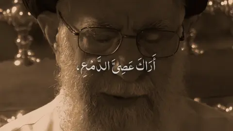 اَرَاكَ عَصِيَّ الدَّمْعِِ#خامنئي #ايران #العراق #شهداء #اكسبلور 