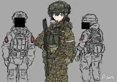 another timelapse, enjoy #timelapse #military #art #digitalart #anime 