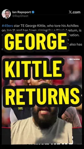 GEORGE KITTLE WILL PLAY ‼️👀 #Niners #Rams #GeorgeKittle #NFL