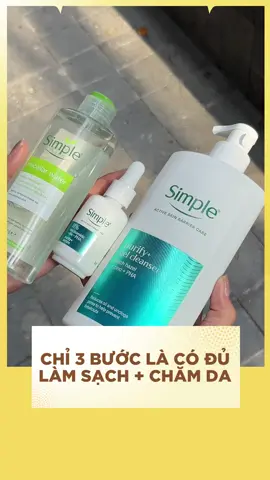 Vừa làm sạch vừa chăm da #simplevietnam #nuoctaytrangsimple #serumniasimple #srmpurify 