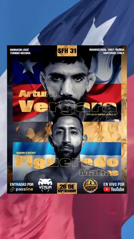 🤔¿Sabías que 5 de los 6 argentinos que están en UFC pasaron por SFH?🤔 🌱Somos el semillero de grandes guerreros que representan Latinoamérica en la compañía de MMA más grande del mundo🌎 👊🏻Este 26 de septiembre Samurai Fight House llega a 🇨🇱Santiago de Chile en una velada histórica para el MMA regional 👉🏻No te pierdas SFH 31🇨🇱  😱La próxima estrella de UFC podría estar en nuestra cartelera 📅 26 de septiembre 📍 Gimnasio José Toribio Medina — Ñuñoa, Santiago 🇨🇱 📺 En vivo GRATIS  por YouTube 🎟️ COMPRÁ TUS ENTRADAS: https://www.passline.com/eventos/samurai-fight-house-chile  - - - #SFH31 #SamuraiFightHouse #santiagochile #MMA #peleas 