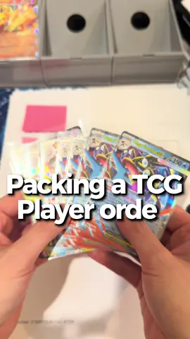 Longer video on YouTube for bigger orders. Haven’t packed an order for TCG player in so long. But still had my level 4 account #CapCut #pokemon #tcgplayer #packingorders 