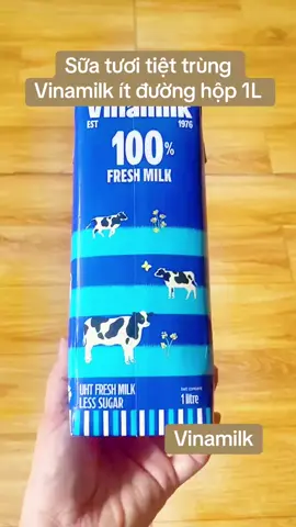 Sữa tươi tiệt trùng Vinamilk ít đường hộp 1L #sua  #suatuoi  #vinamilk  #phattrienchieucao  #suachobe 