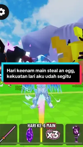 Hari keenam main steal an egg, kekuatan lari aku udah segitu 😱#redfinger #stealanegg #roblox #robloxfyp #fyproblox 