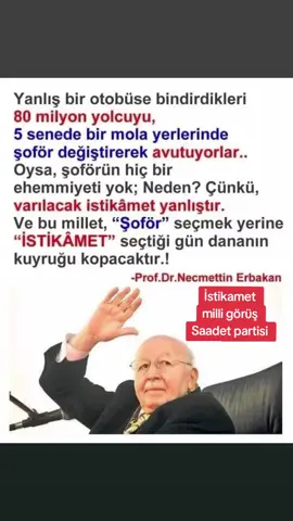 istikamet milli görüş Saadet partisi 