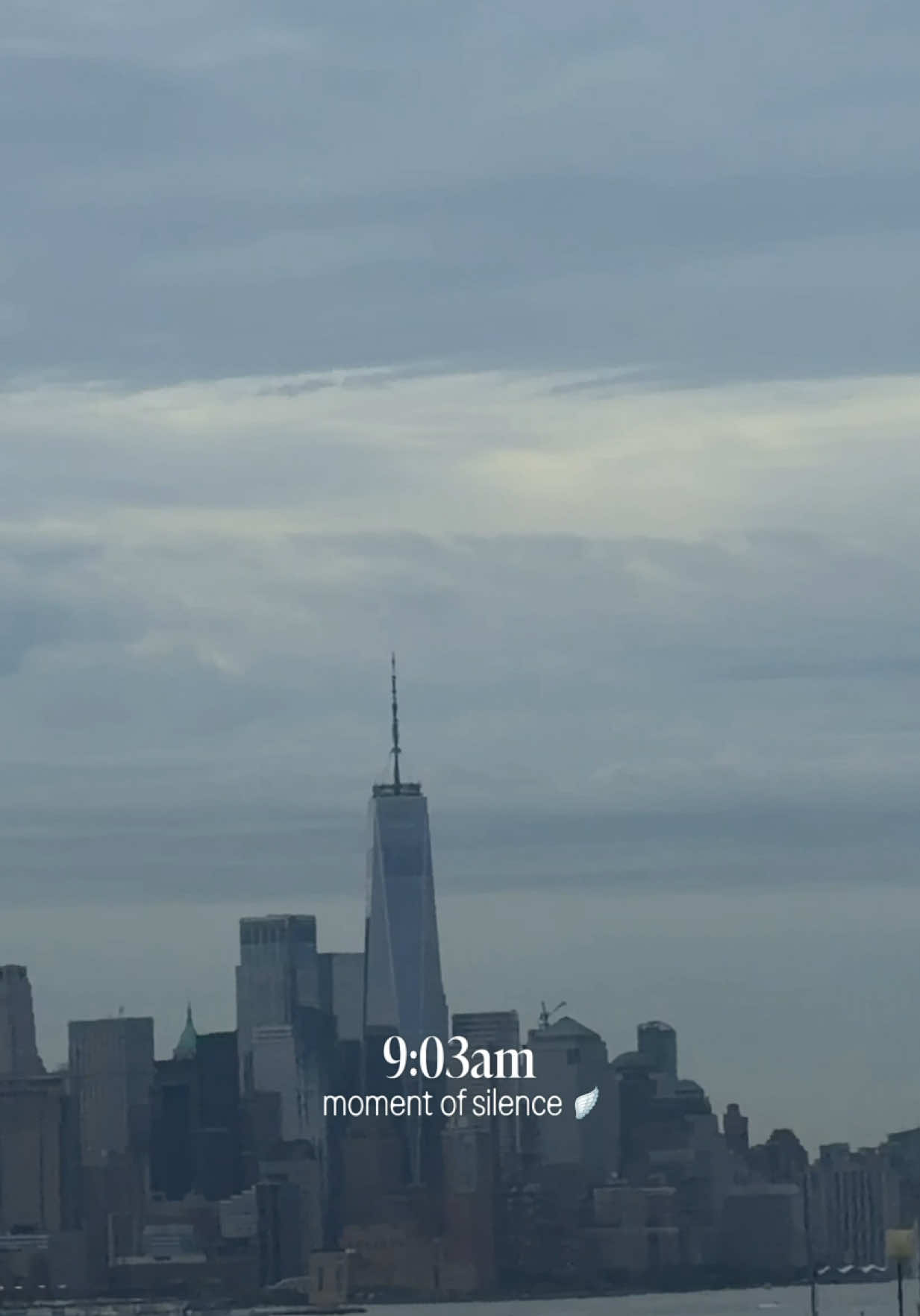 my dad was in the North tower that morning & thank God made one of the last ferries out of Manhattan on 9/11 2001. I remember my mom grabbing me out of my 1st grade classroom and speeding to pick him up from a scattered short phone call telling her where he was headed. My parents met working in lower Manhattan (the copy room in the law firm to be exact) & fell in love quickly. My mom from the Bronx, dad from north Jersey. Please hug your loved ones 🤍  #911 #neverforget #911survivor #CapCut 
