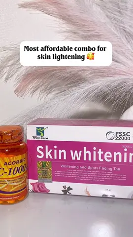You don’t have to go broke to keep glowing, send a dm to order these affordable skin glow supplements.  Skin whitening tea-8k Vit-c - 9,500. #skinglow #vitaminc #skincare #fyp #viralproducts 