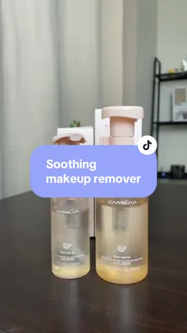 Lepas ada ni tida payah sudah ada makeup remover lain #carslan #soothing #cleanser 