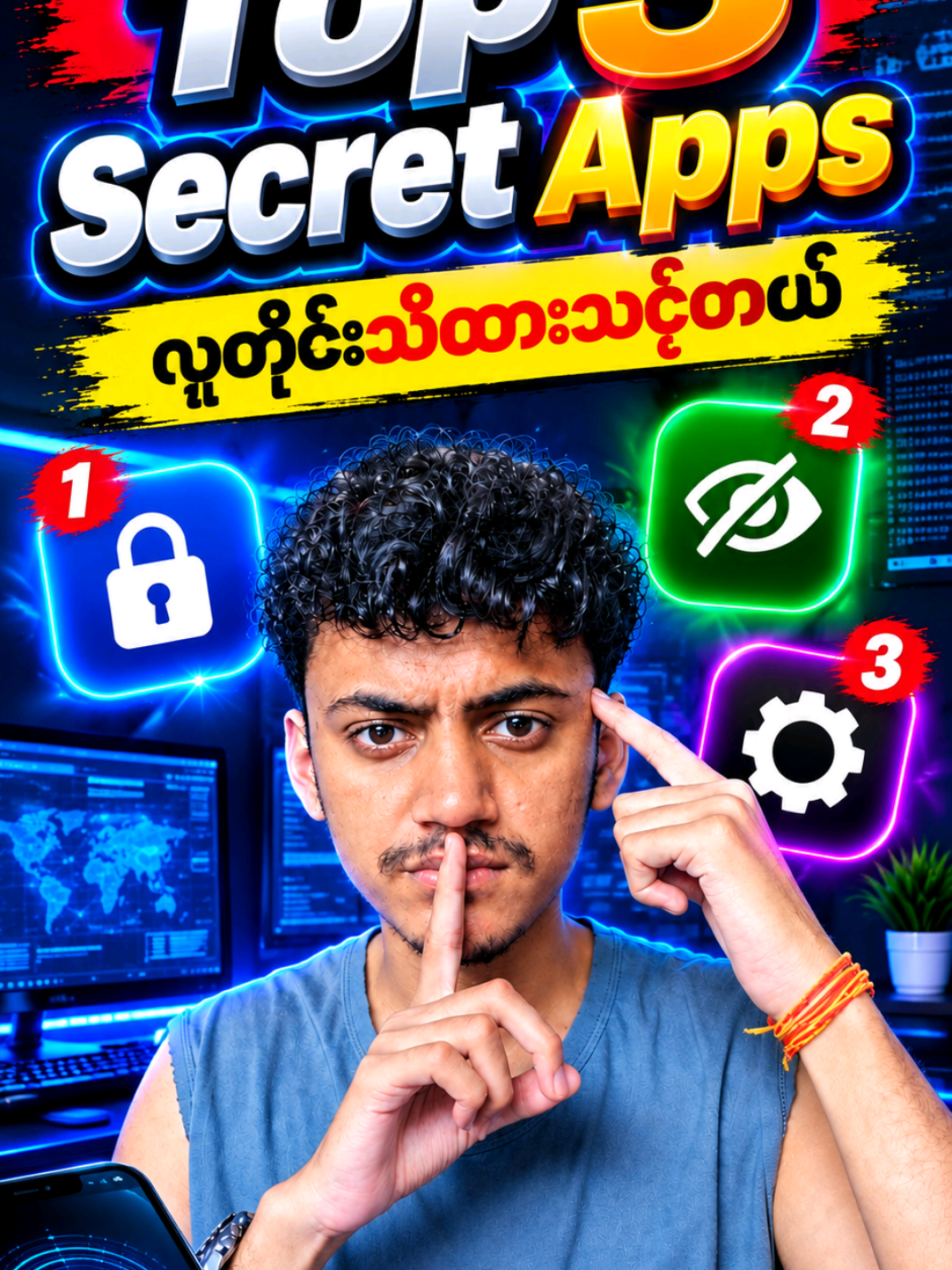 top 3 app လူတိုင်းသိထားသင့်တယ်😱#mgnge #myanmar #knowledge #Tech 