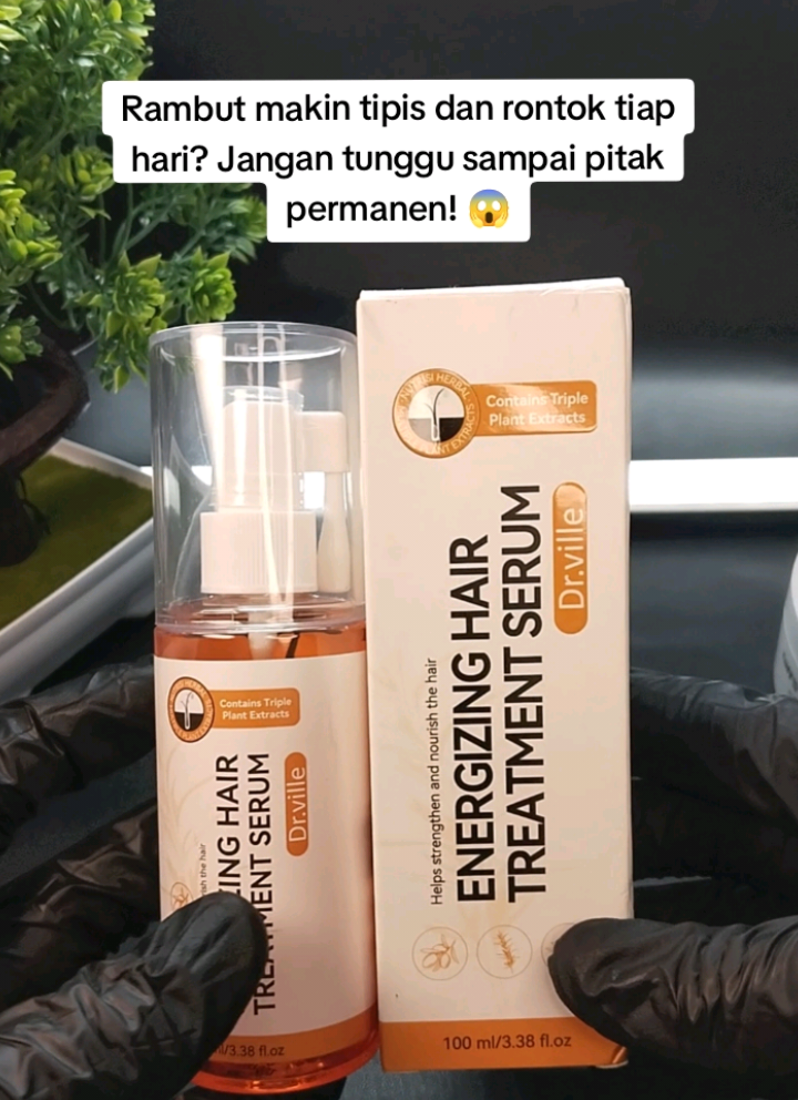 Serum spray dari Dr. Ville ini diformulasikan langsung dari Jepang dengan Triple Plant Extracts. Bantu perkuat folikel rambut yang lemah, atur kerontokan, dan rangsangan anak rambut baru tumbuh cuma dalam 7 hari! Hasilnya kerasa banget, kayak abis perawatan mahal! ✨ #drvillehairserum  #hairserumspray  #penumbuhrambut 