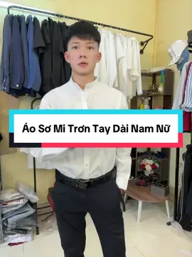 Áo Sơ Mi Trơn Tay Dài Nam Nữ #somidaitay #somicotau #xuhuong 