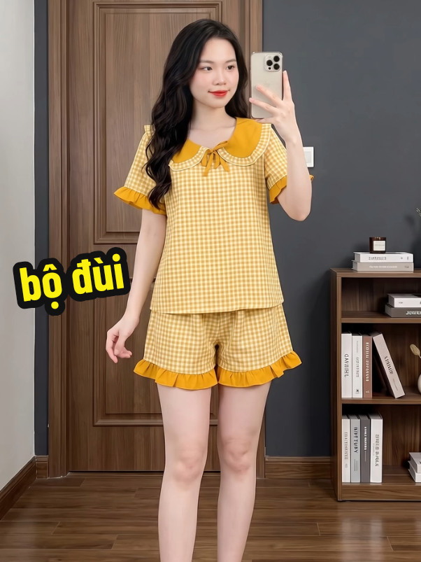 đồ bộ mặc nhà #dobonu #dobodui #thoitrangnu #thaovo9x #salegiuathang 