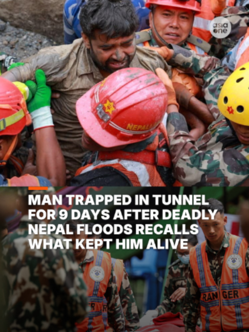 Sanjay, 30, was rescued on the 10th day following the deadly Aug 26 floods that ripped through the Nepal-Tibet border. Now recovering, Sanjay recalls how thoughts of his family kept him alive. #news #Nepal #Flood #Disaster #Rescue