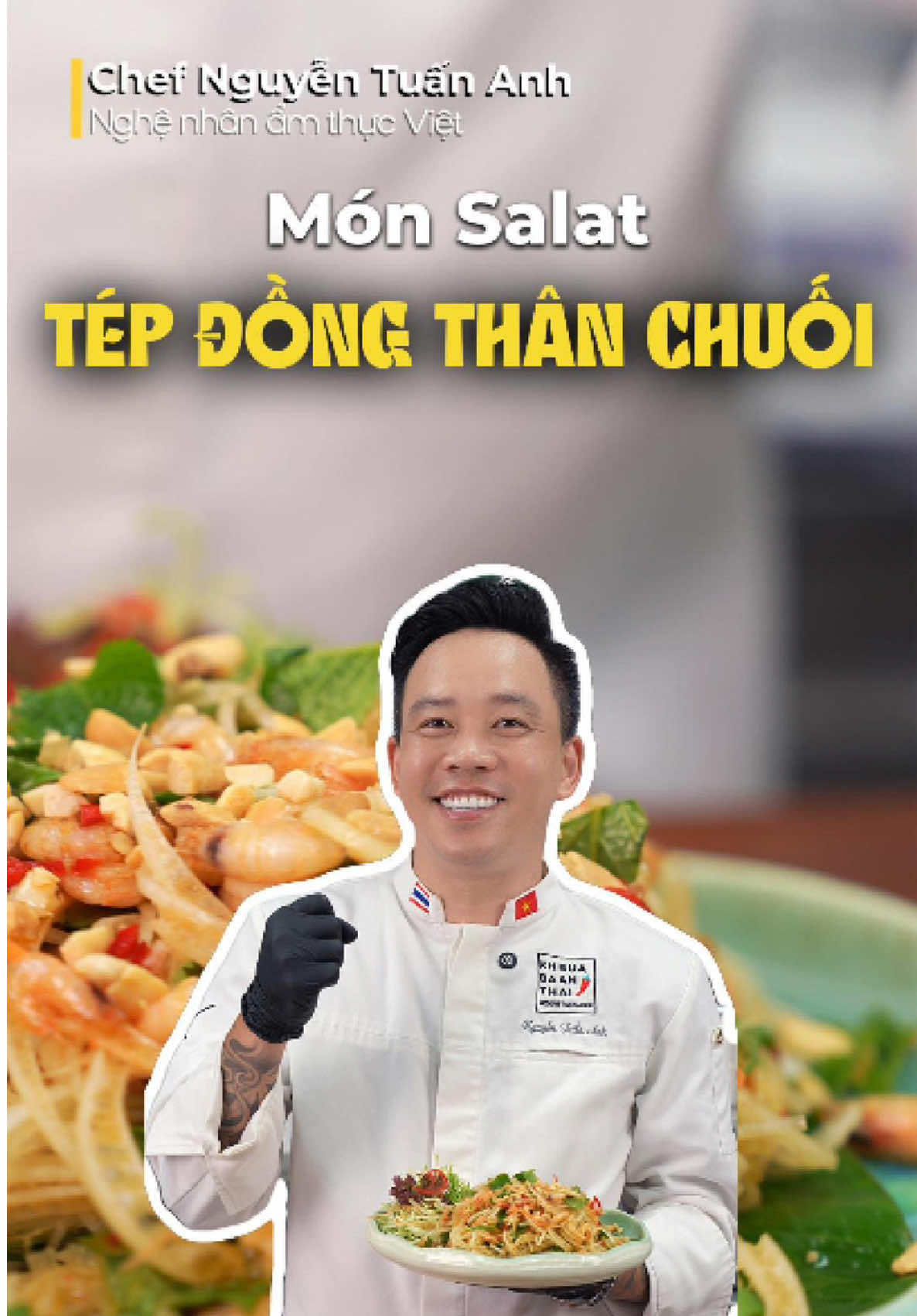 Hướng dẫn Salat Tép Đồng Thân Chuối để có thể bán được giá sân bay #daubepnguyentuananh #salat #salattepdongthanchuoi #nauan #huongdannauan 