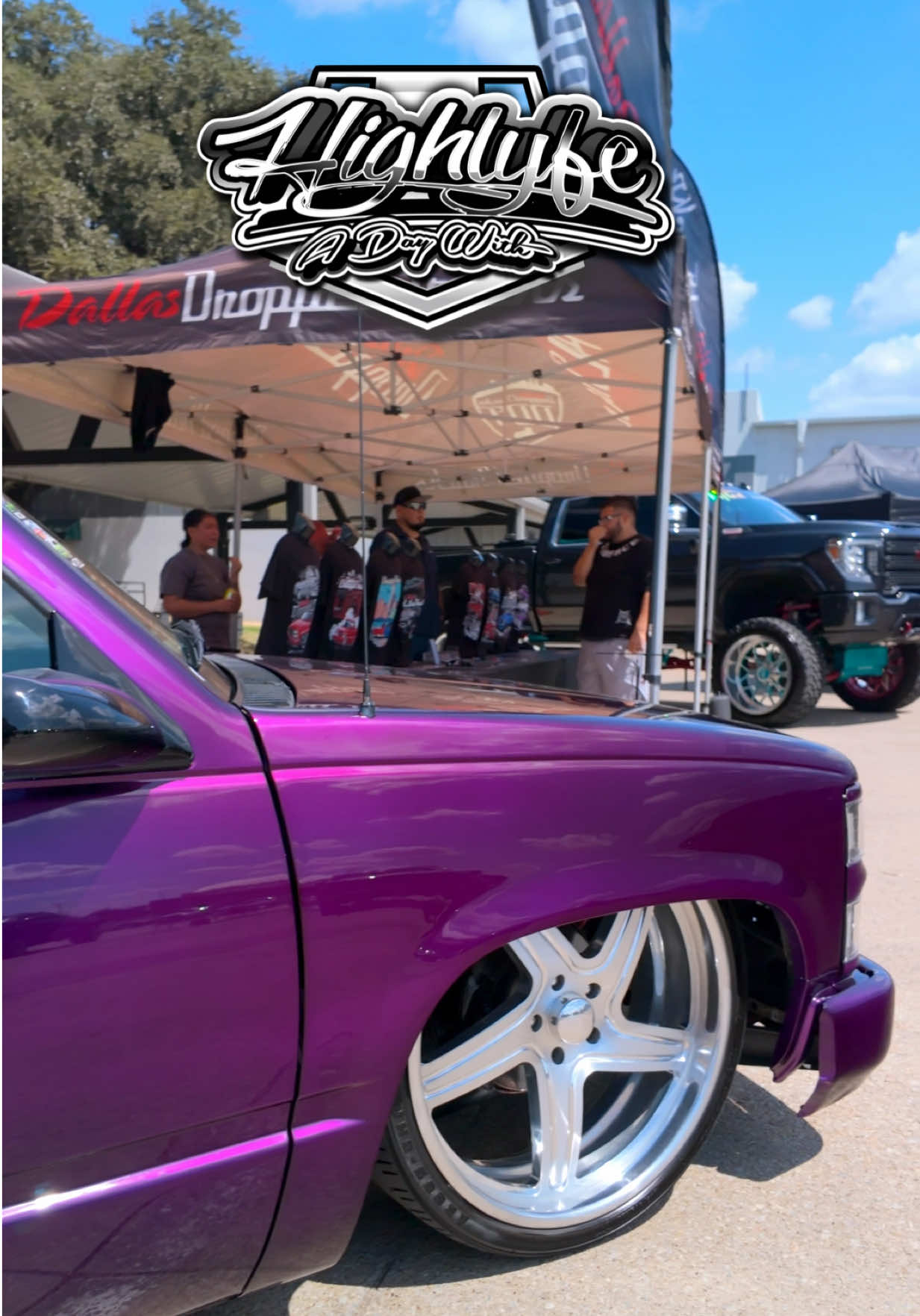 NASTY BAGGED 2 DOOR TAHOE 🔥 #dallasdroppedtrucks #texastrucks #2doortahoe #introwheels #adaywithhighlyfe 