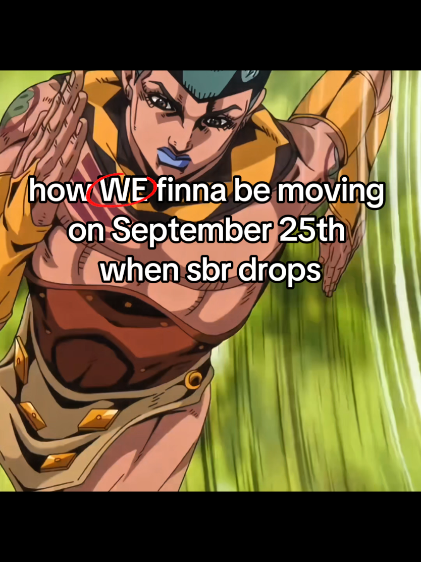 can't wait sons Ima be watching ts as soon as I get home from school #sbr #steelballrun #jjba #anime 