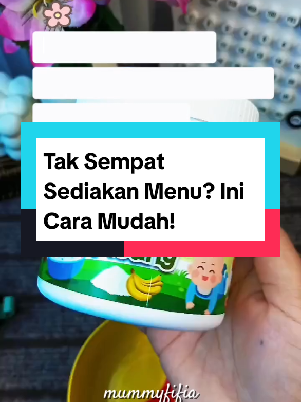 Pilihan mudah untuk disediakan menggunakan bahan seperti beras putih dan pisang. Bancuh dengan air panas atau suam mengikut arahan penyediaan produk.#BabyFood #BuburBayi6Bulan #BuburBayi #MakananBayi6Bulan #BabyFoodMalaysia 