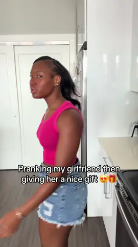 Just a little something to take the edge off 🥰 #fyp #couple #funny #prank #relationships 