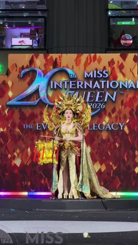 🇹🇼 TAIWAN ROC | YING FEI WANG Mother of Taiwan — Mazu. ✨ Inspired by Mazu, the Heavenly Mother and Goddess of the Sea, this costume honors the guardian of fishermen, travelers, and all who pray for safe journeys. Ocean waves, lanterns, dragons, phoenixes, and temple artistry carry her enduring legacy of compassion and protection — sharing Taiwan’s spiritual heritage, inclusive values, and warmth with the world. 🇹🇼🌊✨ Every Culture. Every Story. Every Voice. #MIQ2026 #TheEvolvingLegacy #20thMissInternationalQueen #NationalCostume #TaiwanROC 