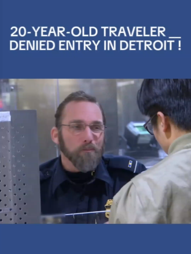 20-YEAR-OLD TRAVELER DENIED ENTRY IN DETROIT! #SmugglingCaught #AirportSecurity #BorderPatrol #FrontlineCrime #USA 