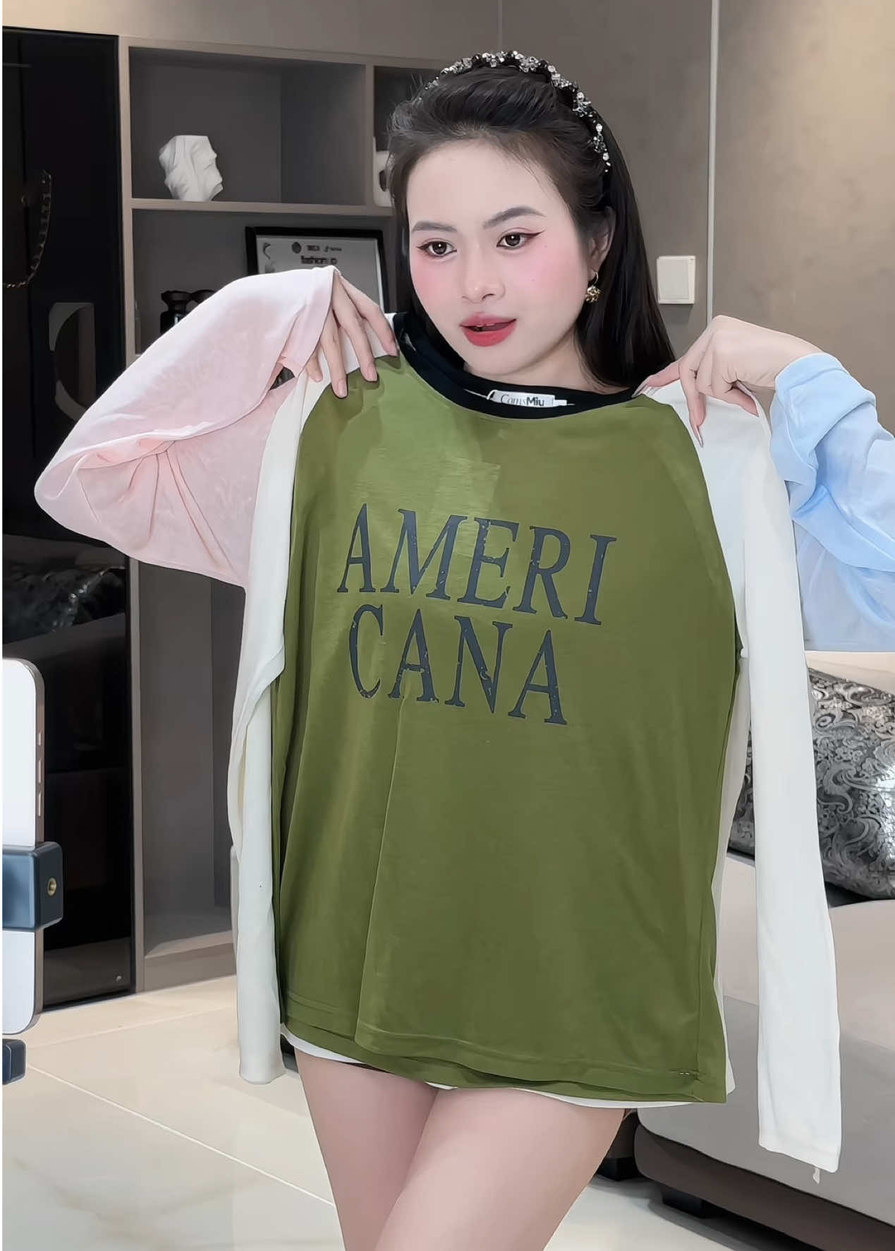Mùa này mặc thun giấy chỉ có thích thôi mấy chị ơi 