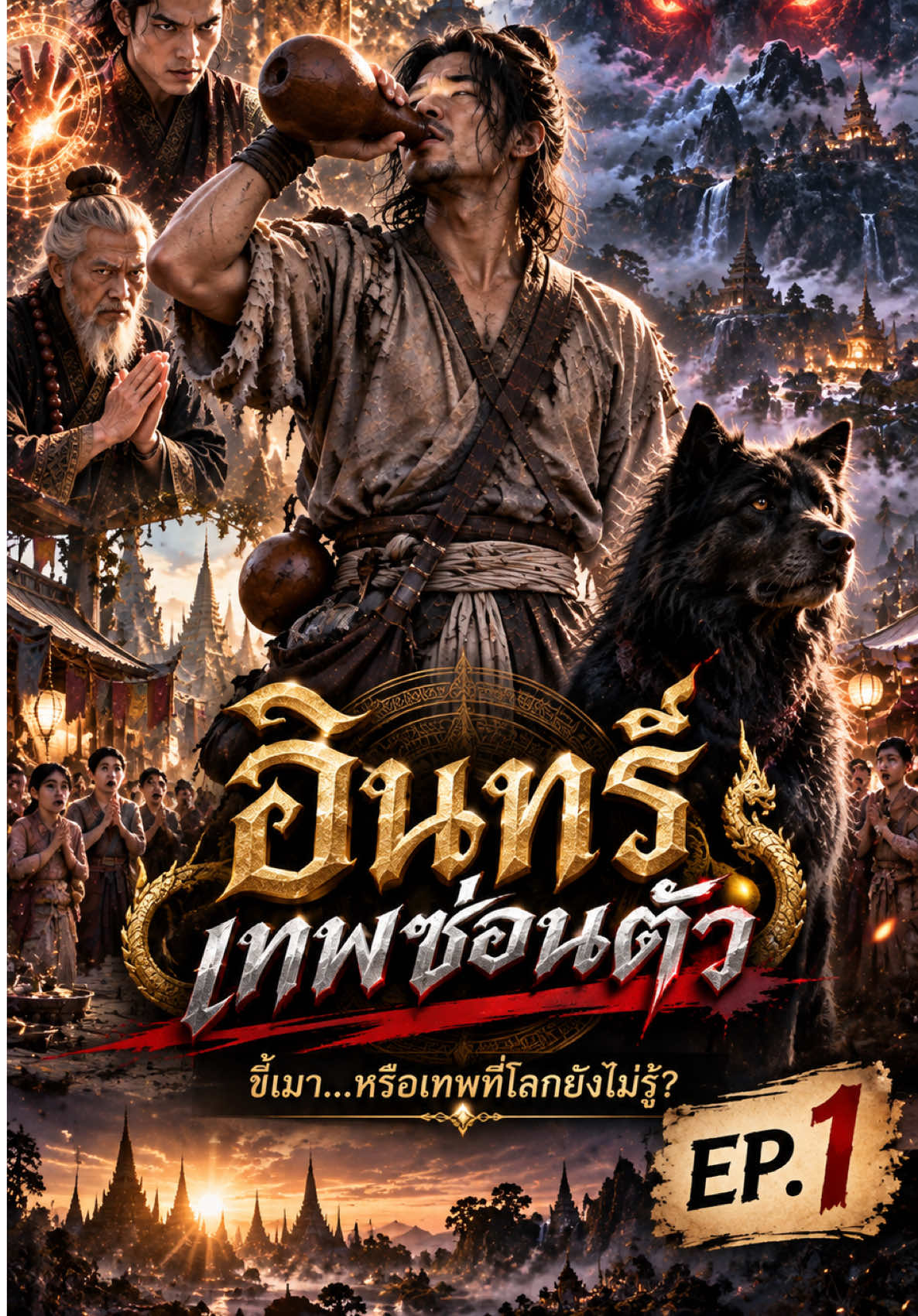 🔥 EP.1 | ชายขี้เมาที่ไม่ควรล่วงเกิน ในสายตาคนทั้งเมือง “อินทร์” ก็เป็นเพียงชายพเนจรแต่งตัวมอซอ ไร้สำนัก ไร้วิชา แถมยังมีหมาดำแก่ ๆ เดินตามอยู่ตัวเดียว ใครเห็นก็หัวเราะเยาะ… ใครเจอก็ดูถูก… จนกระทั่งคนมีวิชาได้เห็น “บางสิ่ง” ที่คนธรรมดามองไม่เห็น 😨 ขนาดสัตว์เลี้ยงของเขา…ยังไม่ใช่สัตว์ธรรมดา! และเมื่อศิษย์สำนักใหญ่คิดลองดี ปล่อยอาคมเข้าใส่เต็มกำลัง— อินทร์ไม่หลบ ไม่ร่ายคาถา ไม่แม้แต่จะเอาจริง… เพียงยกมือขึ้นข้างเดียว ทุกอย่างก็หยุดลง! ชายขี้เมาผู้นี้เป็นใครกันแน่? เหตุใดแม้แต่อาจารย์อาคมยังต้องก้มหัวให้? และสิ่งที่กำลังตื่นขึ้นบนภูเขาในตอนท้าย…มันสัมผัสได้ถึงการมาของอินทร์หรือไม่? 🔥 เรื่องราวเพิ่งเริ่มต้น รอติดตาม EP.2 #หนังAI #หนังแฟนตาซีไทย #แฟนตาซีไทย #เทพซ่อนตัว #พระเอกเทพ         