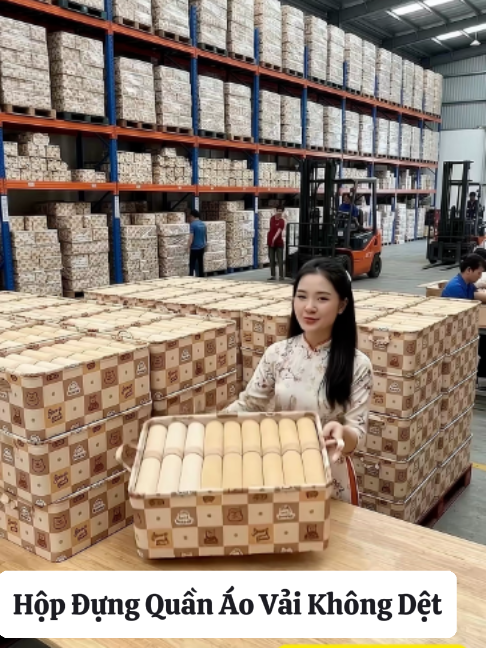 Hộp Đựng Quần Áo Vải Không Dệt