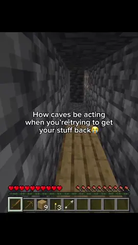 It gets so frustrating and in the end it disappears and you gotta restart🥲 #minecraftcave #fyp 
