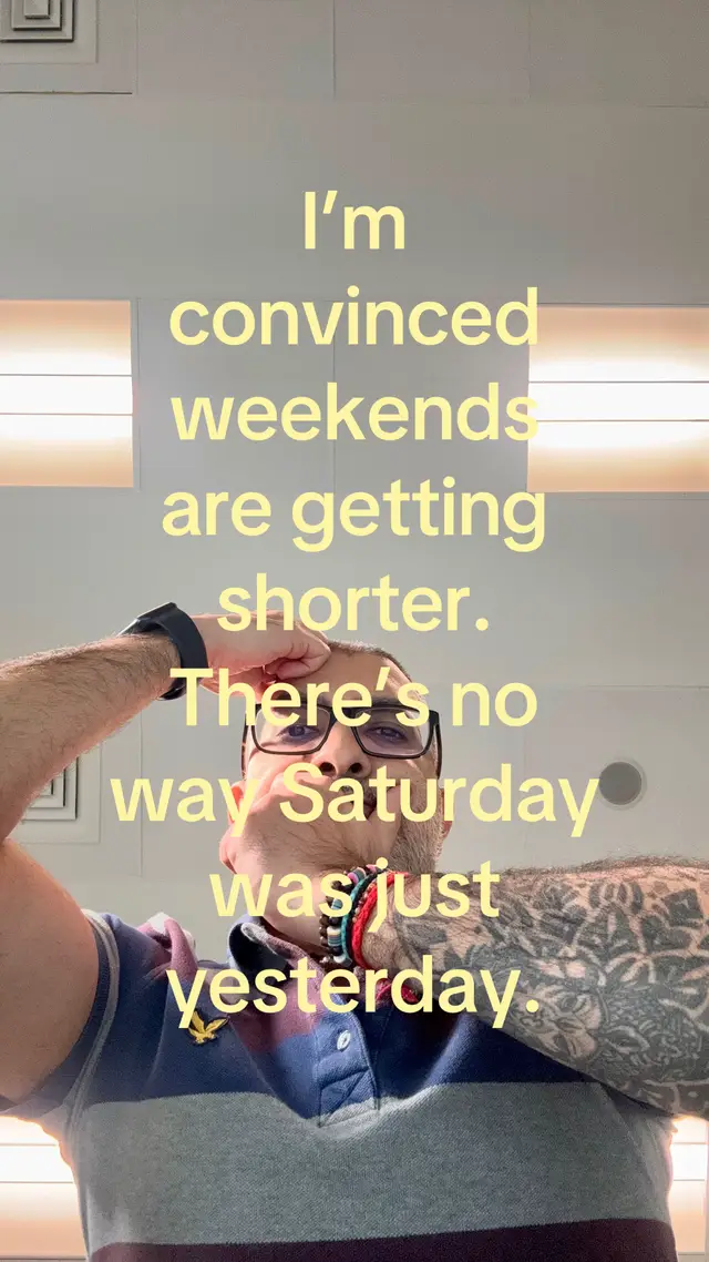 Next week has been exhausting 