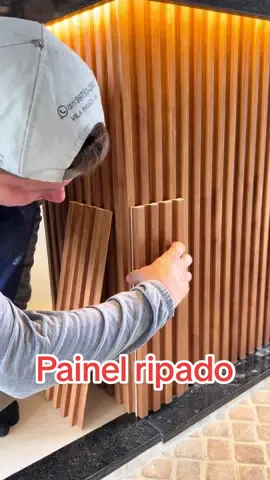Como fazer cantos 90 graus com painel ripado de WPC #dicas #obra #construção #pedreiro #ideias 