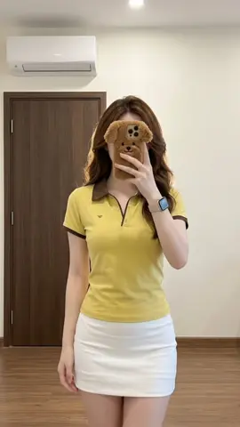 Áo Phông Polo Nữ Cộc Tay Basic  #xuhuong #thoitrangnu #thoitrangtiktok #phoidohangngay 