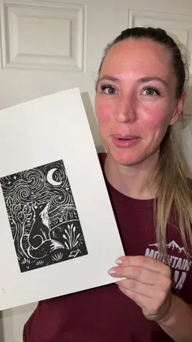 Pretty good for my first try! Comment the word “art” and I’ll send you my art store! October’s mail is going to be so much fun!!!! #october #mailclub #lettering #printmaking #art 
