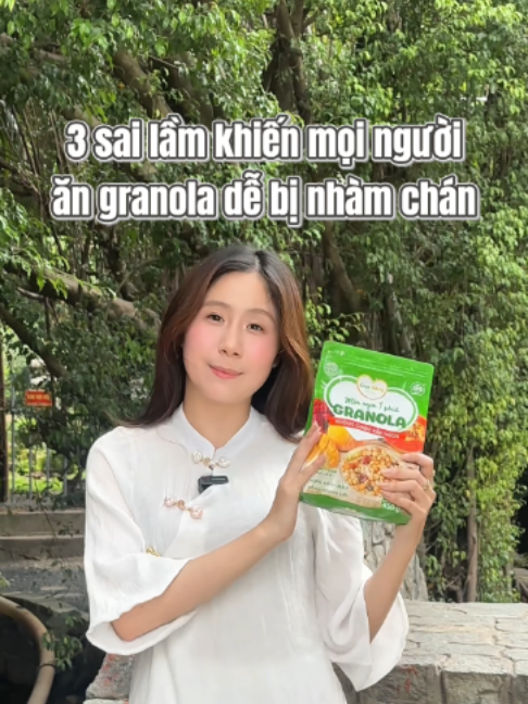 Anh chị đang muốn thử granola với nhiều loại hạt, trái cây sấy và viên ngũ cốc thì ghé tụi em trải nghiệm liền nha#healthyfood #healthy #giotnang #nongsan #granola