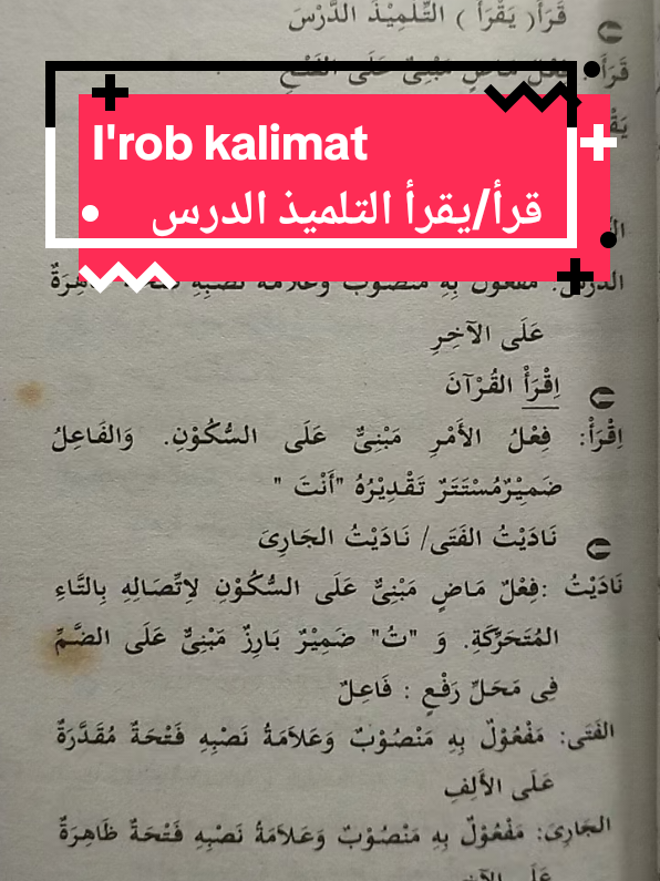 I'rob kalimat: قرأ/يقرأ التلميذ الدرس  #learnArabic #bahasaarab #irob #nahwu 