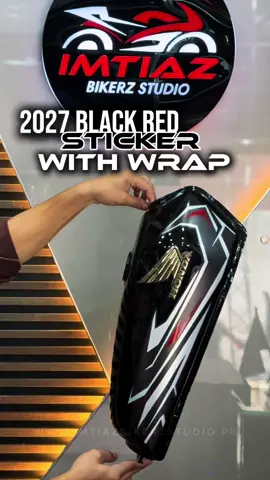 2027 BLACK RED STICKER WITH WRAP OUTFIT FOR CG125 ORDER NOW 0️⃣3️⃣3️⃣3️⃣5️⃣9️⃣5️⃣9️⃣3️⃣1️⃣8️⃣ #ImtiazBikerzStudio #2027 #fyp #REVX #BikeModification 