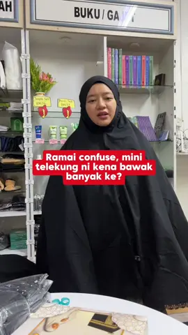 Mini telekung Saffa paling banyak feedback positif kami terima🥹. Yang berminat nak grab, boleh tengok beg kuning laju2 tau sebab stok selalu cepat habis🔥🔥