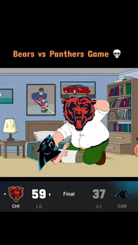 The Bears DOMINATE the Panthers in a 59-37 shootout! 🐻🔥 Chicago put up 59 points in a huge offensive performance! Do you think the Bears are for real this season? 👀🏈 #NFL #Bears #Panthers #NFLMemes #SportsMemes @Chicago Bears @Carolina Panthers  