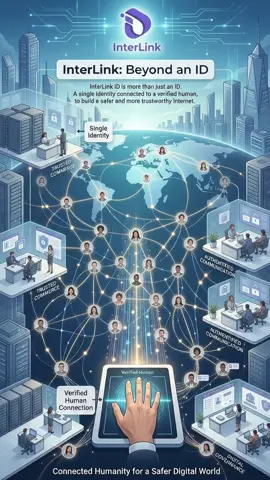 InterLink ID is more than just an ID. A single identity connected to a verified human, to build a safer and more trustworthy internet. #InterLink #ITLG #ITL 