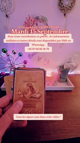 🔮 Que te réserve ce Mardi 15 Septembre 2026 ! Pour rappel, ce tirage est général et ne pourra pas résonner pour tout le monde. #horoscope #astrologie #horoscopedujour #guidance #zodiaque