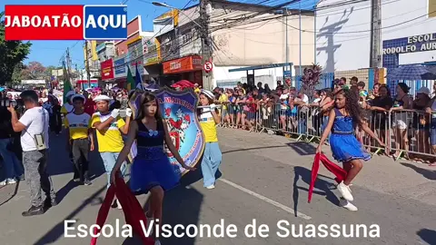 Escola Municipal Visconde de Suassuna DESFILE CÍVICO MILITAR 2026 DE JABOATÃO DOS GUARARAPES  Tema: “A história da pátria começou aqui” Realização: @prefjaboatao