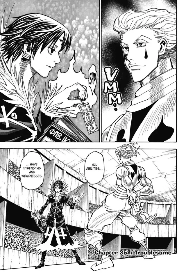 chapter 352 #hxh #hunterxhunter #anime #hisokamorrow #chrollo 