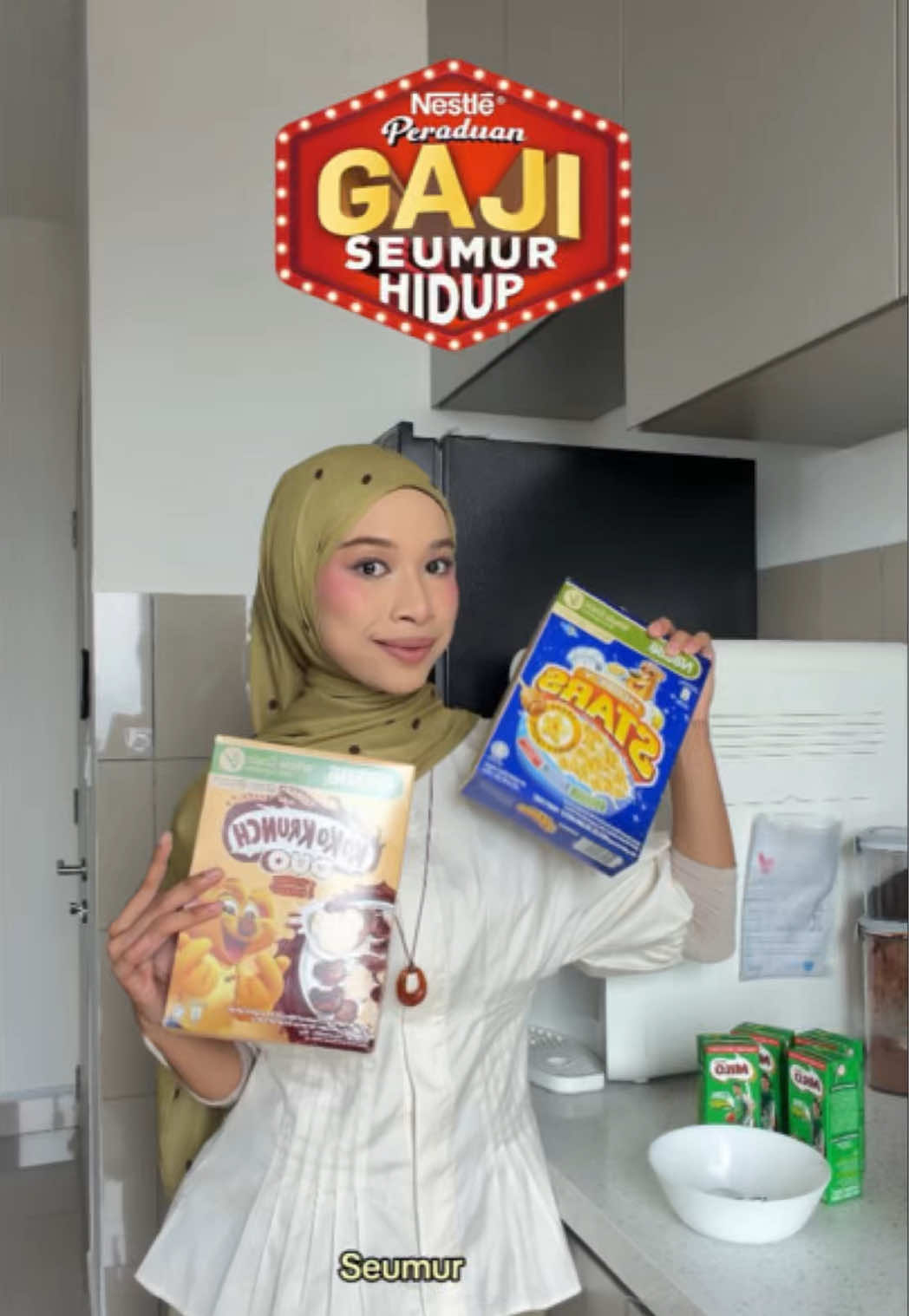 Kalau setiap bulan dapat extra RM3,500… korang nak buat apa dulu?  Travel lebih banyak? Save untuk future? Belanja family? Or maybe… semua sekali?  Kalau korang memang selalu beli produk Nestlé macam MILO, MAGGI, NESCAFÉ, KOKO KRUNCH & NESTUM, why not join sekali Nestlé Peraduan Gaji Seumur Hidup! ✨ Senang je: 🛒 Beli participating Nestlé products minimum RM20 dalam 1 resit 📲 Upload resit melalui WhatsApp atau website 💰 Mana tahu rezeki korang dapat RM3,500 setiap bulan seumur hidup! Dah beli Nestlé anyway, might as well give it a try kan? 👀✨ #NestlePeraduanGajiSeumurHidup