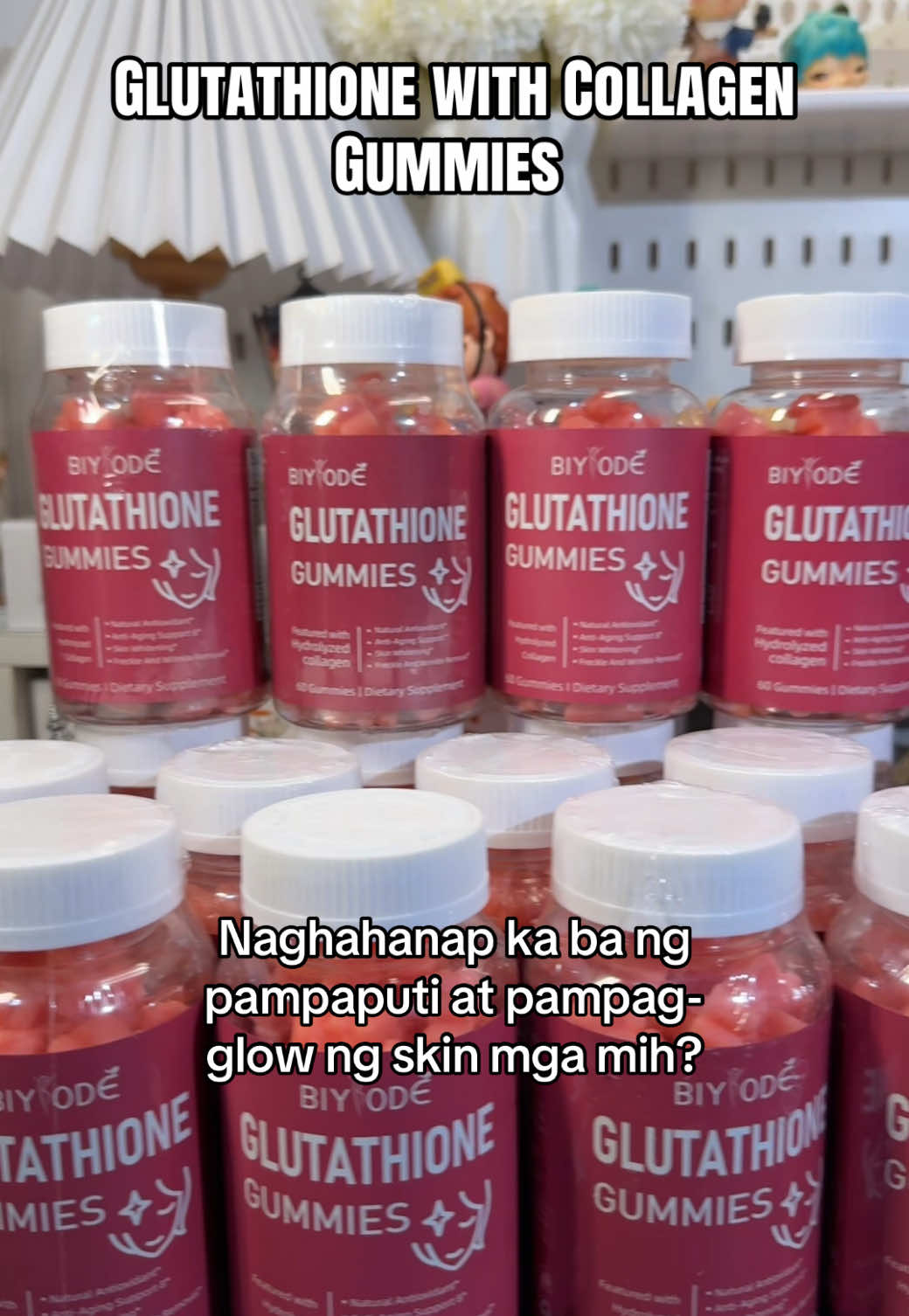 ✨ BUY 1 TAKE 1 PROMO! ✨ Get glowing and feel confident with Biyode Glutathione with Collagen Gummies 🍓💗 Perfect for your daily self-care routine — yummy, convenient, and easy to add to your lifestyle! 👉 Grab yours now while the promo lasts! #BiyodeGummies #Buy1Take1 #SelfCareRoutine #GlowingRoutine #TikTokFinds 
