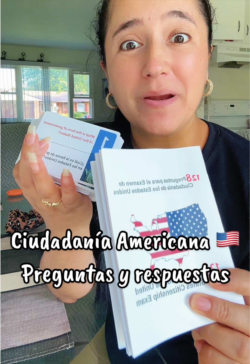 Ciudadanía Americana, preguntas y respuestas en Español e Inglés para que puedas estudiar y poder presentar el examen en este año 2026. . . . #examendeciudadania #ciudadaniaamericana🇺🇸 #preguntasyrespuestas #tiktokshopcreatorpicks #tiktokshopblackfridaysale 