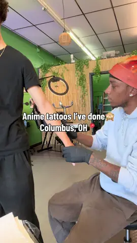 I don’t watch anime but I should atp#animetattoos #columbusohiotattooartist #10inkz #pressureink #fy 