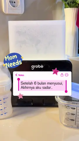 Dulu tiap tengah malem mau angetin ASI tuh ribet banget 😭 Sekarang tinggal pencet-pencet aja pakai Bottle Warmer dari @grobe.id ✨ ASI angetnya pas, botolnya juga langsung steril Bumil & Busui wajib cek keranjang kuning sekarang deh! @Grobe Indonesia  #bottlewarmer #sterilisasibotolsusu #alatsterilisasibotol #sterilizeruap #growwithgrobe